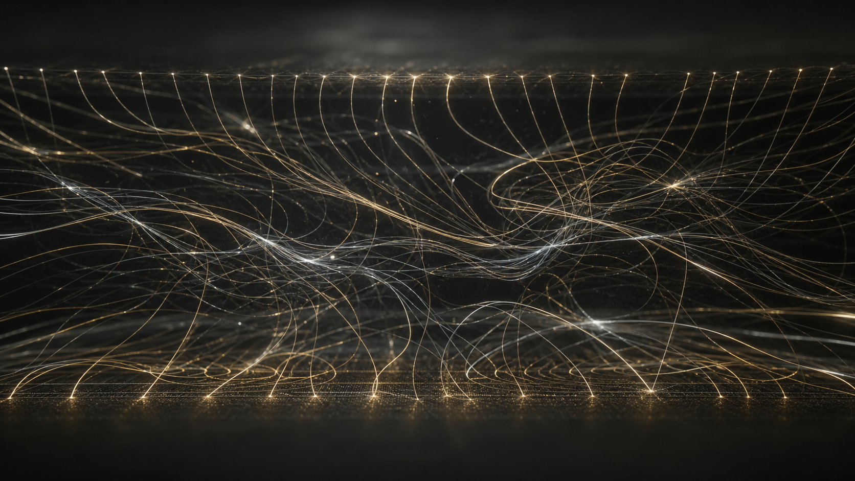 Abstract electric field lines representing electrostatic audio